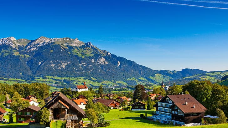 The Alpine region of Switzerland